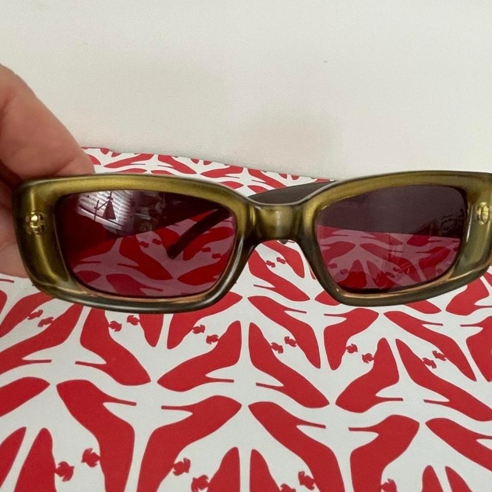 Vintage Gucci Sunglasses Olive Green C143