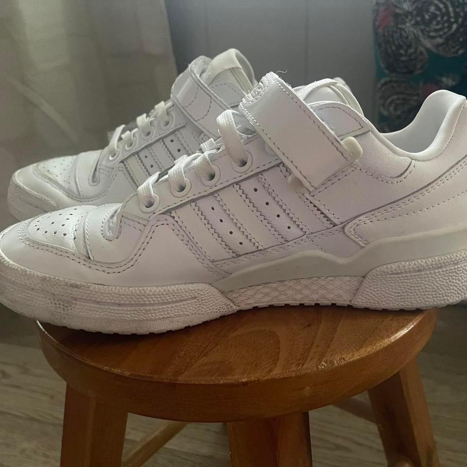 White Adidas Forum Low Trainers E7fa 2