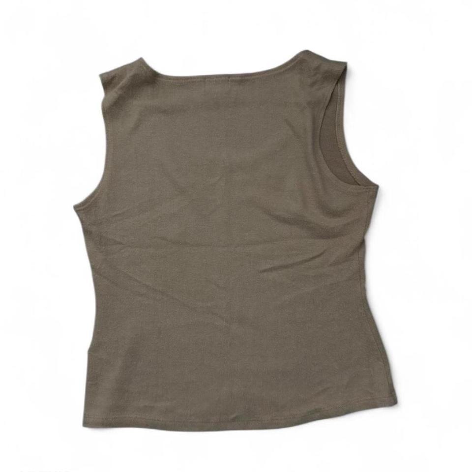 Tan And Brown Sleeveless Top 4