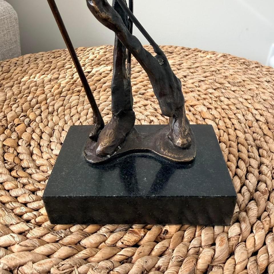 Bronze Golfer Sculpture Atop A Eda2 3