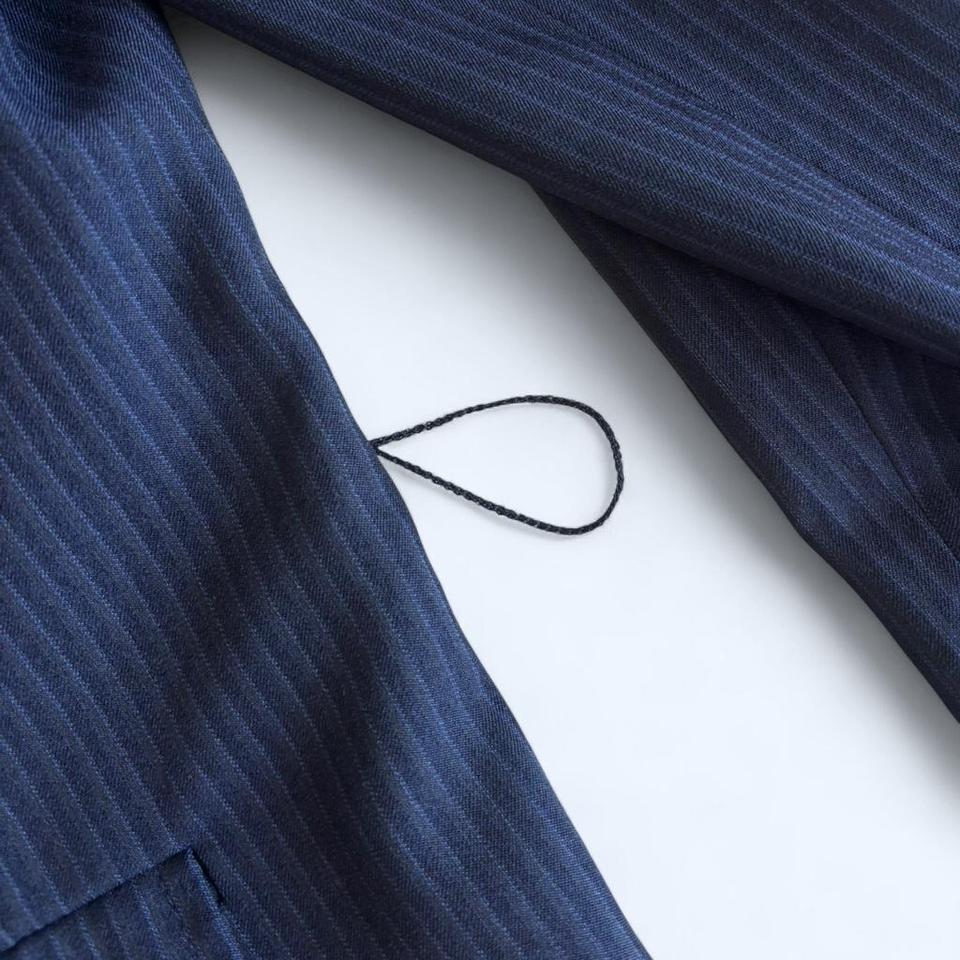 Navy Blue Womens Pinstripe Blazer 9f0f 4