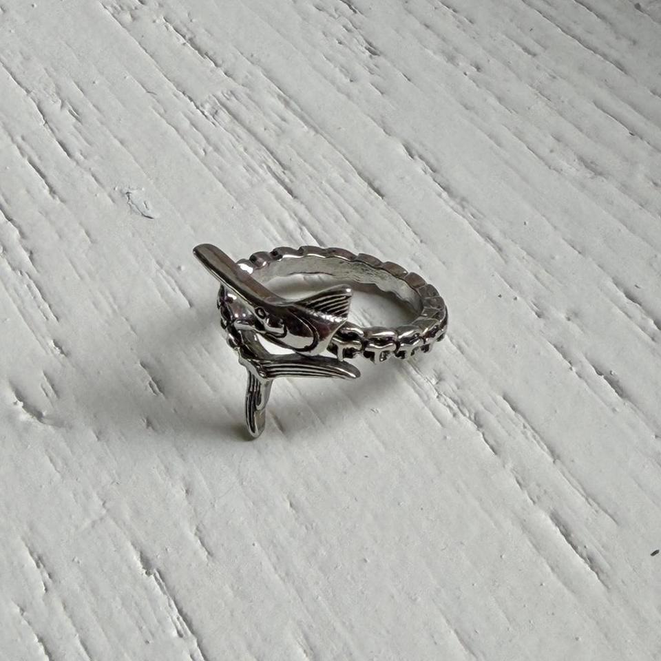 Unique Vintege Silver Marlin Fish D3d1 6