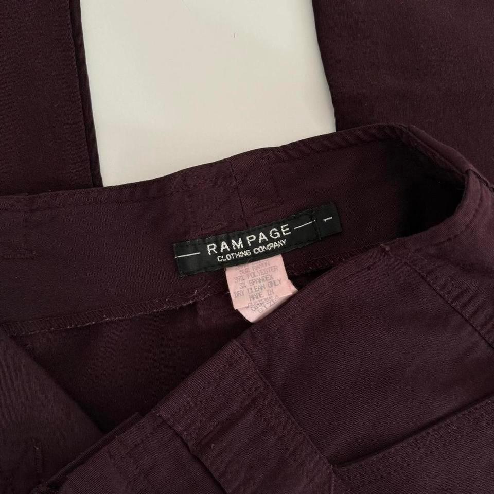 Y2k Rampage Burgundy Stretchy Low D5d1 2