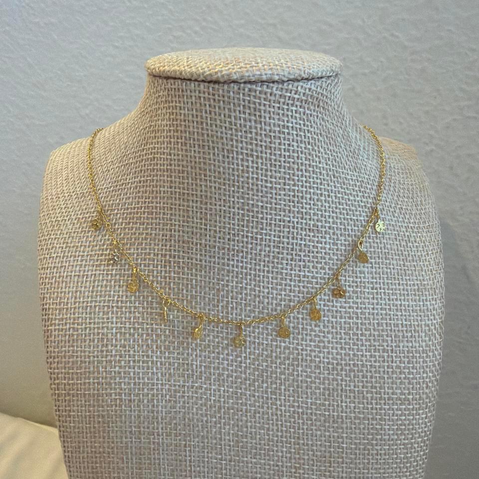 Gold Disc Choker Necklace 79b2