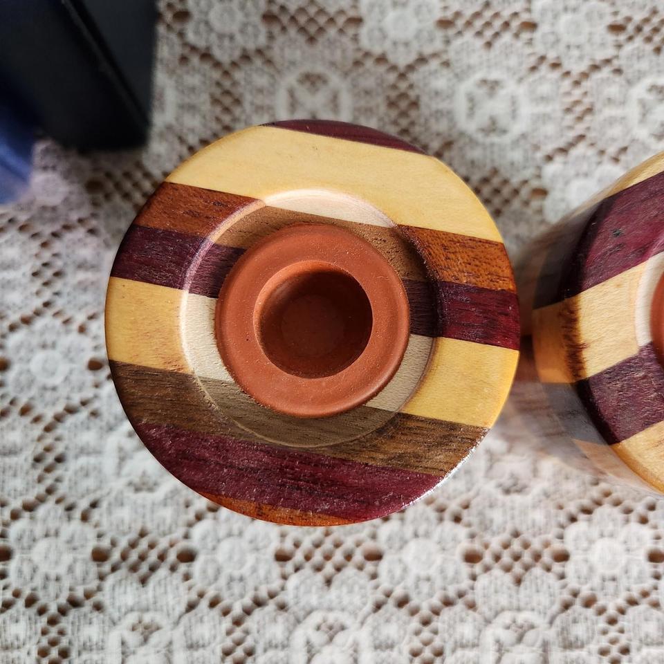 Beautiful Handmade Multicolor Turned Wood Af85 6