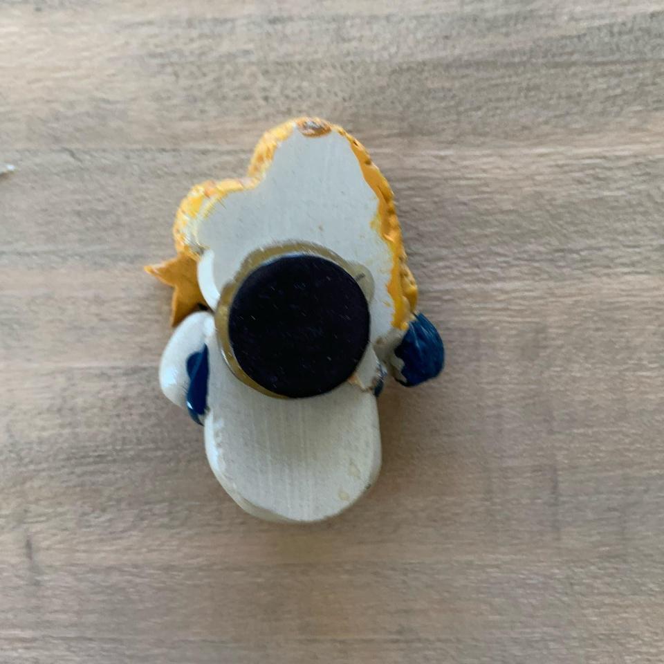 Snowman Refrigerator Magnet Blue Vest Fb51 2