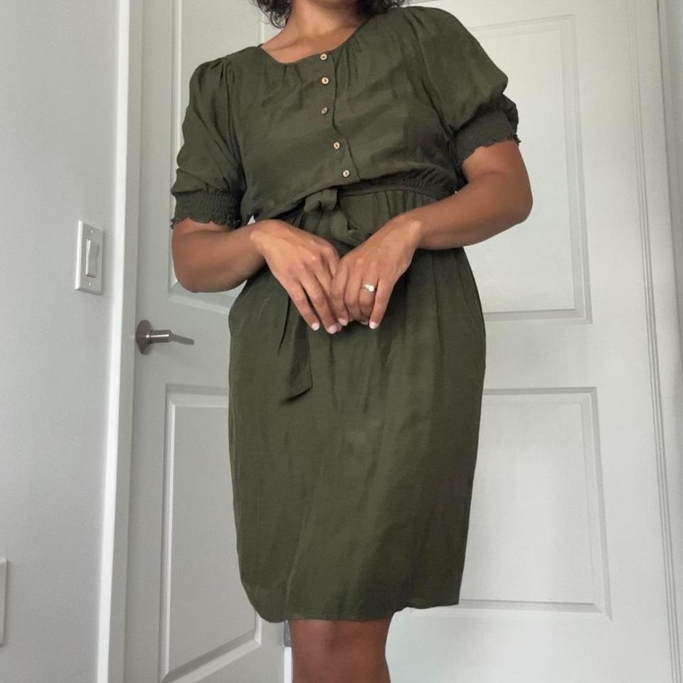 Anthropologie Nicole Puff Sleeve Dress