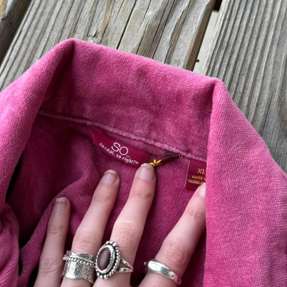 Y2k Dusty Rose Corduroy Blazer 4531 3