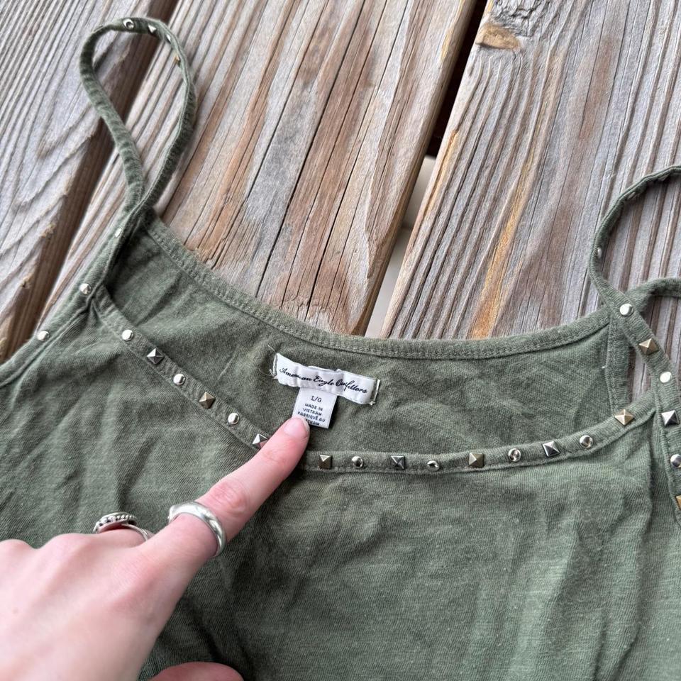 Vintage Y2k Dark Green Silver 8bf3 4