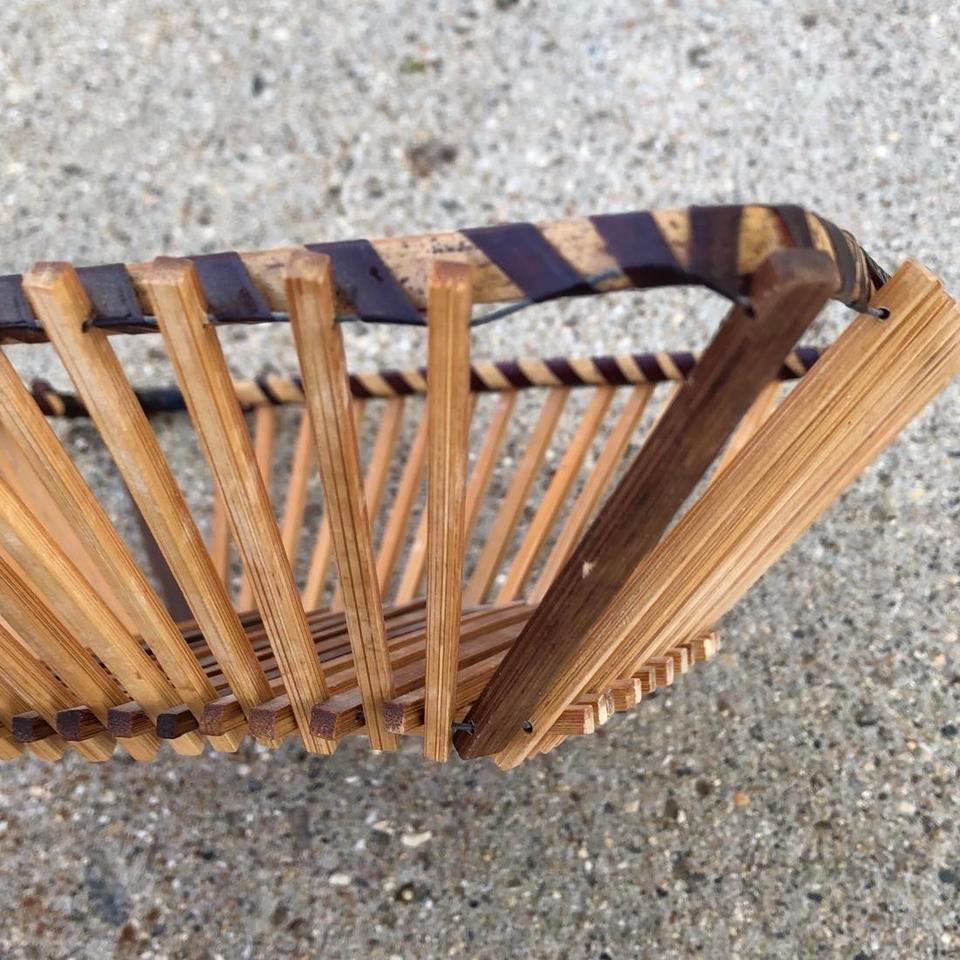 Vintage Square Bamboo Basket 10 4
