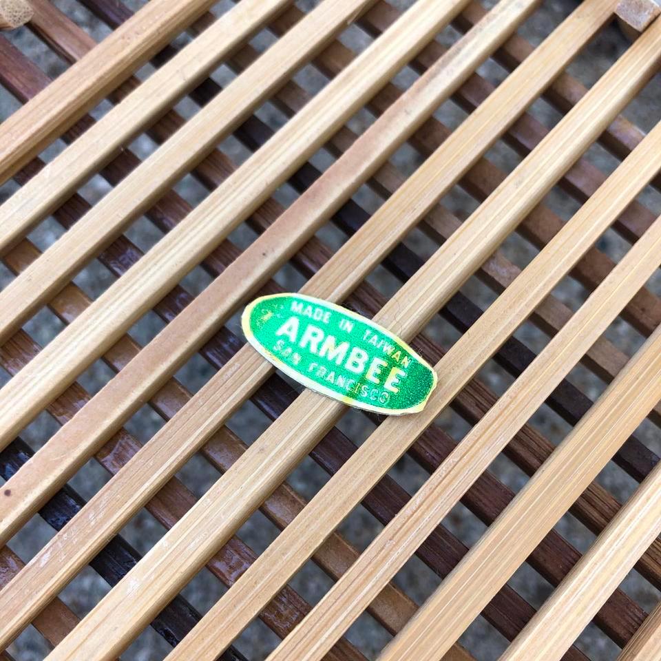 Vintage Square Bamboo Basket 10 6