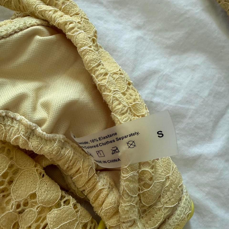 Lace Yellow Bikini With Lace 31c2 2