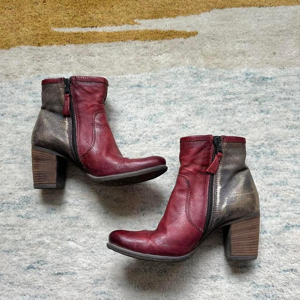 Mjus Maddie Metallic Heel Red 3