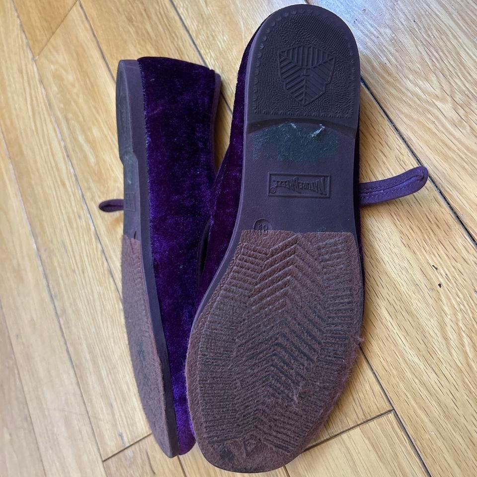 Purple Velvet Mary Jane Ballet 7024 2