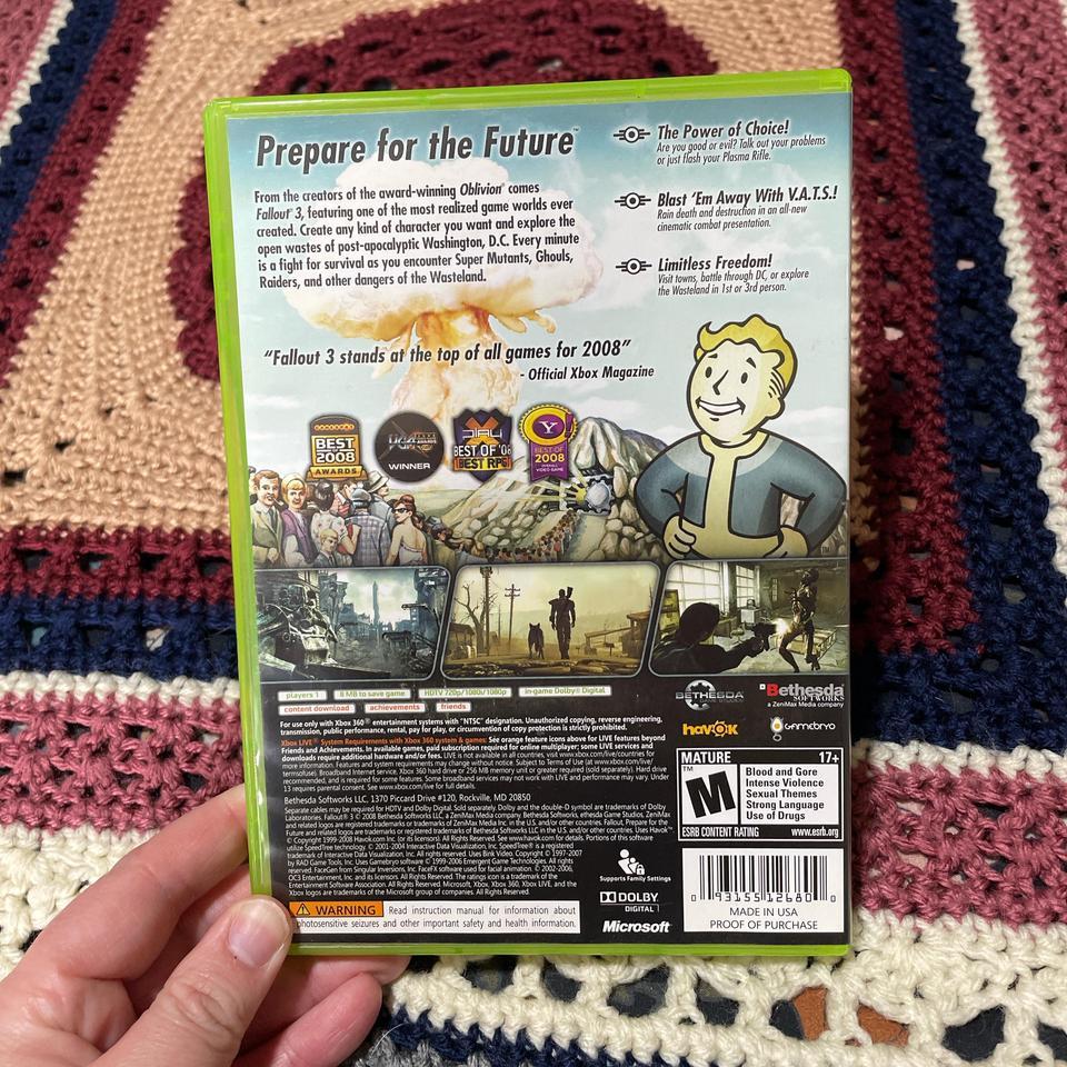 Untested Fallout 3 Xbox 360 2