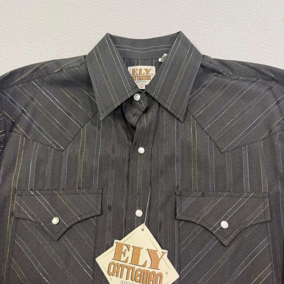 Vintage Ely Cattleman Pearl Snap 6f37 3