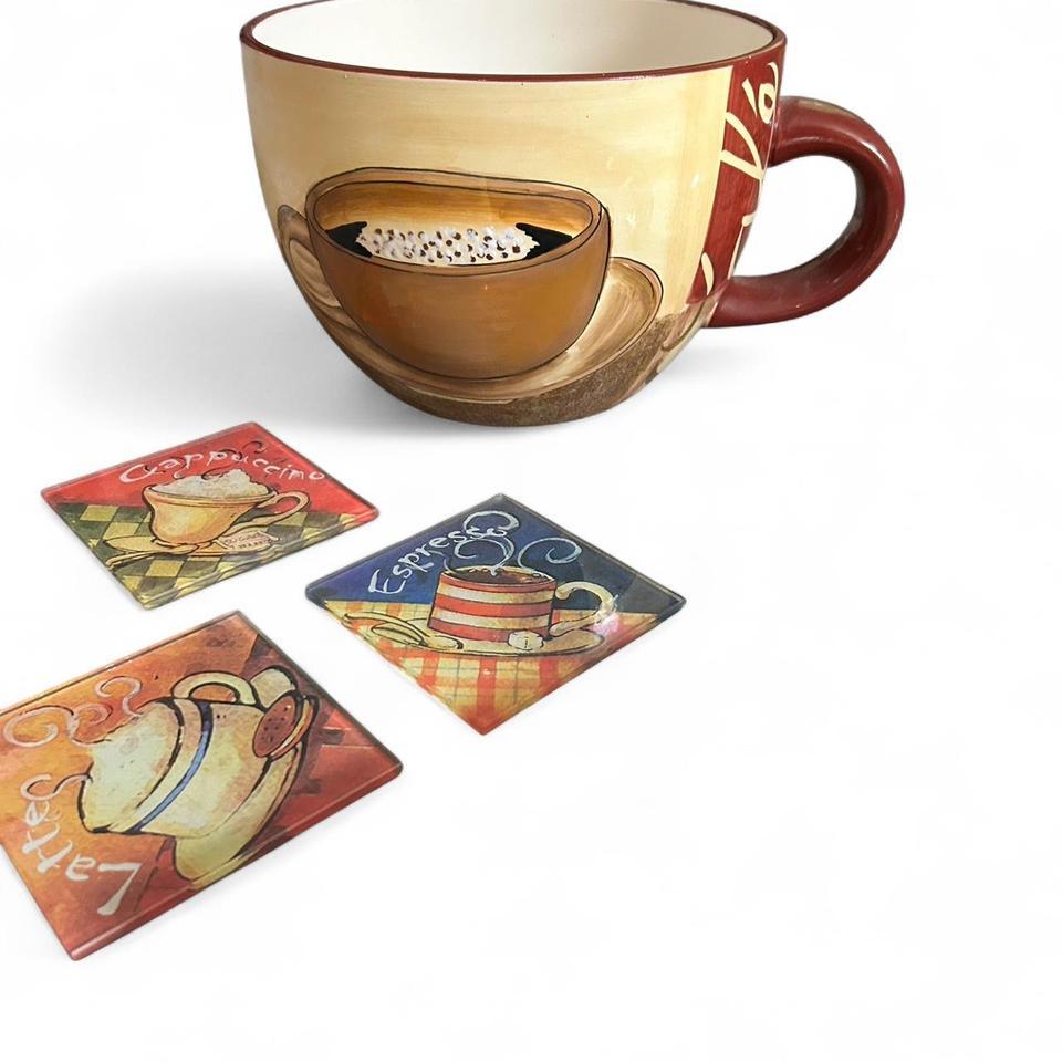 9 Piece Coffee Set Includes 3