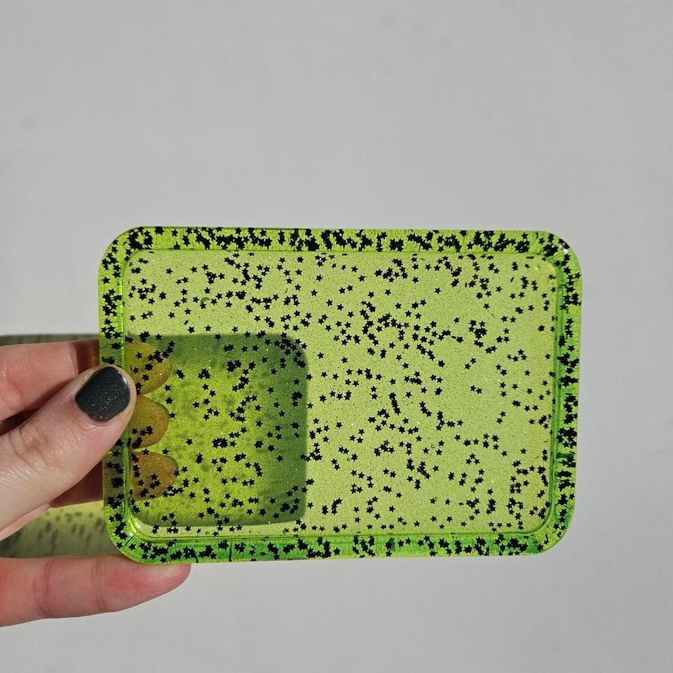 Neon Resin Tray With Black F957