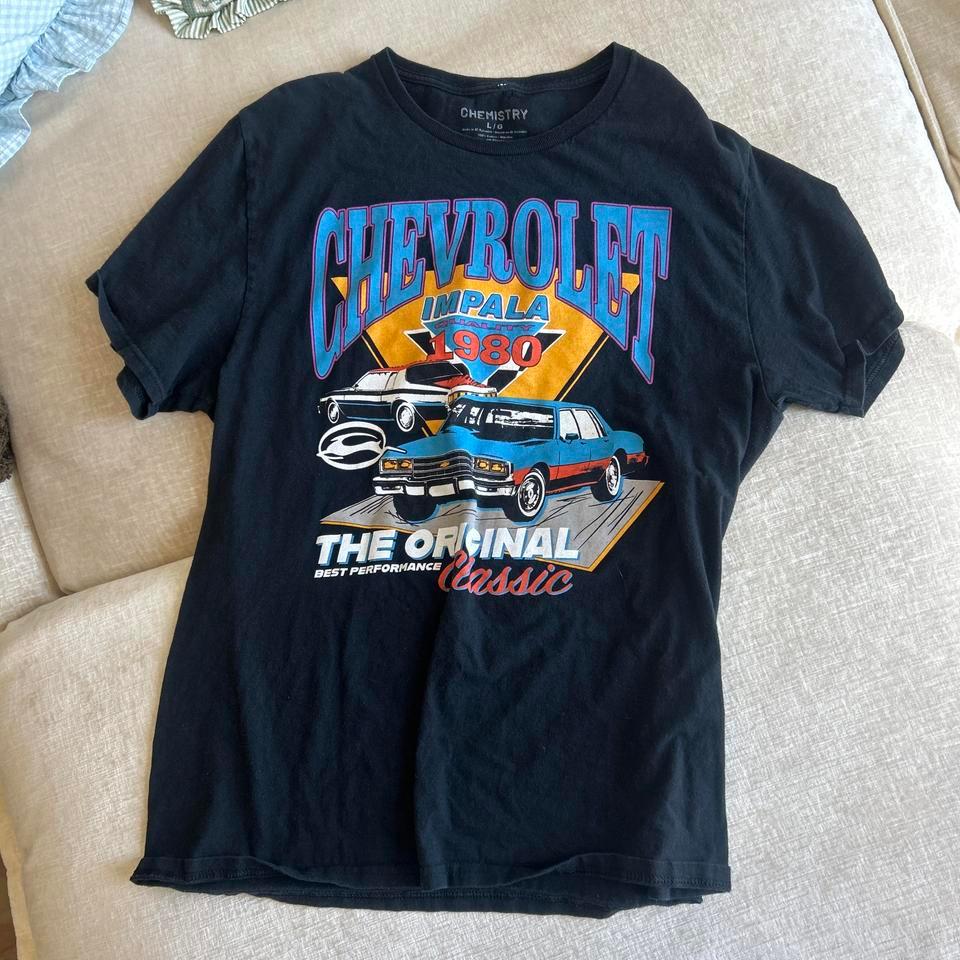 Black Chevrolet Impala Graphic Tee 581d