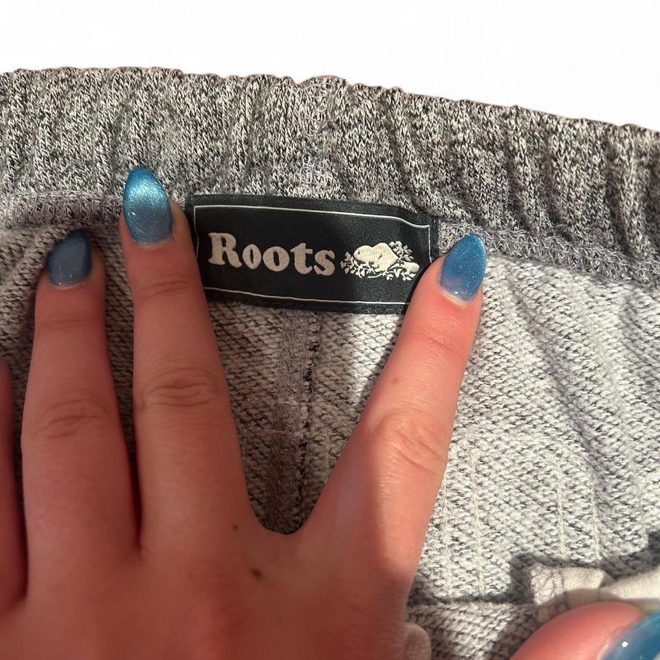 Grey Roots Sweatpants With White 3