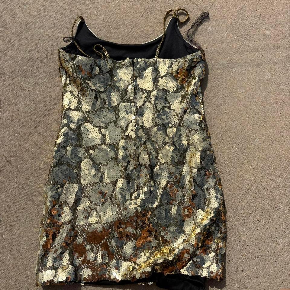 Alex Evenings Gold Sequin Mini F6db 4