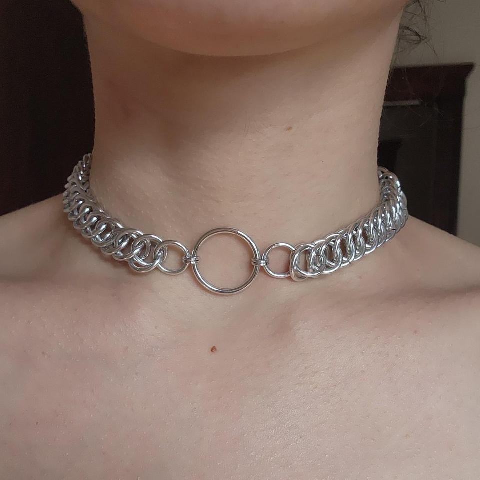 O Ring Choker Basic Silver 1942