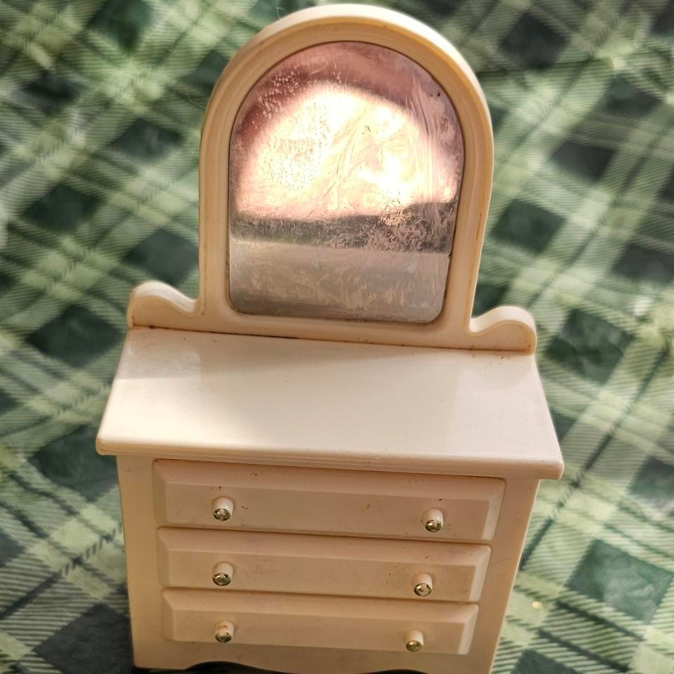 Vintage 1970s Fisher Price Dollhouse Vanity Afb6 2