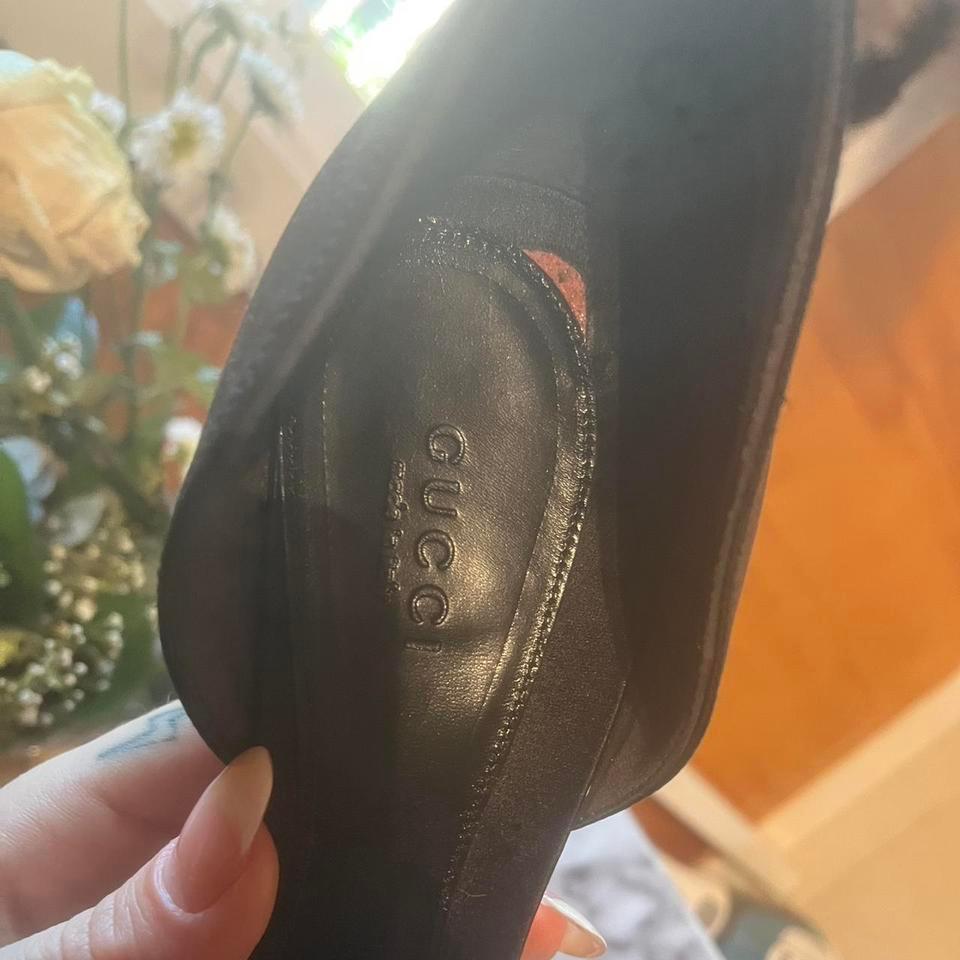 Classic Black Satin Gucci Horsebit Bd82 8