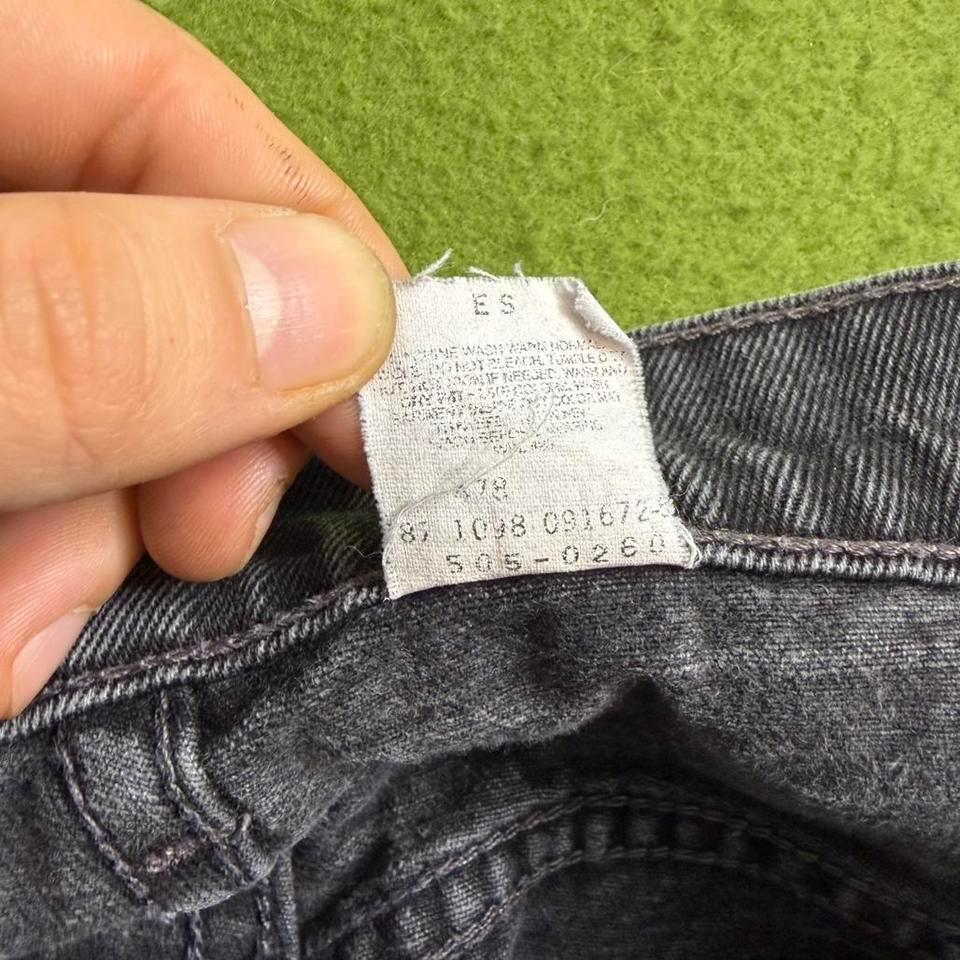 Vintage Black Faded Levis 505 Af20 8