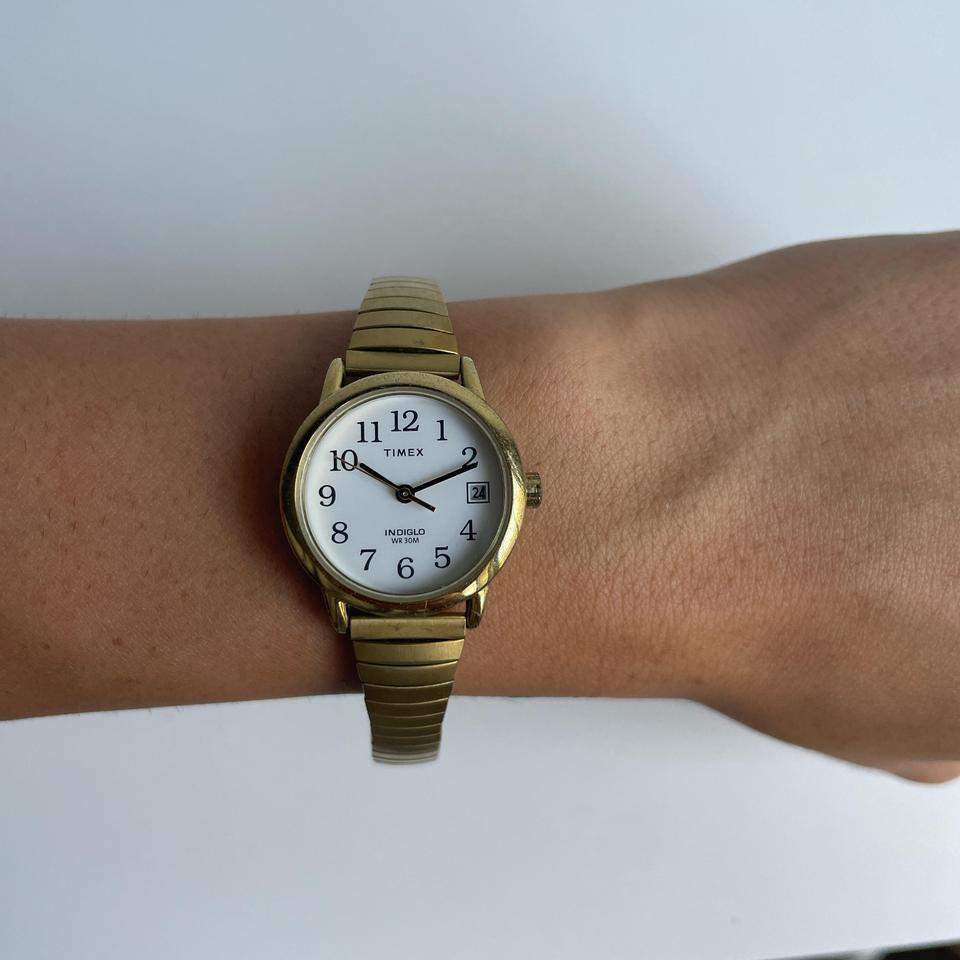 Vintage 2000s Gold Timex Watch Fdab 6