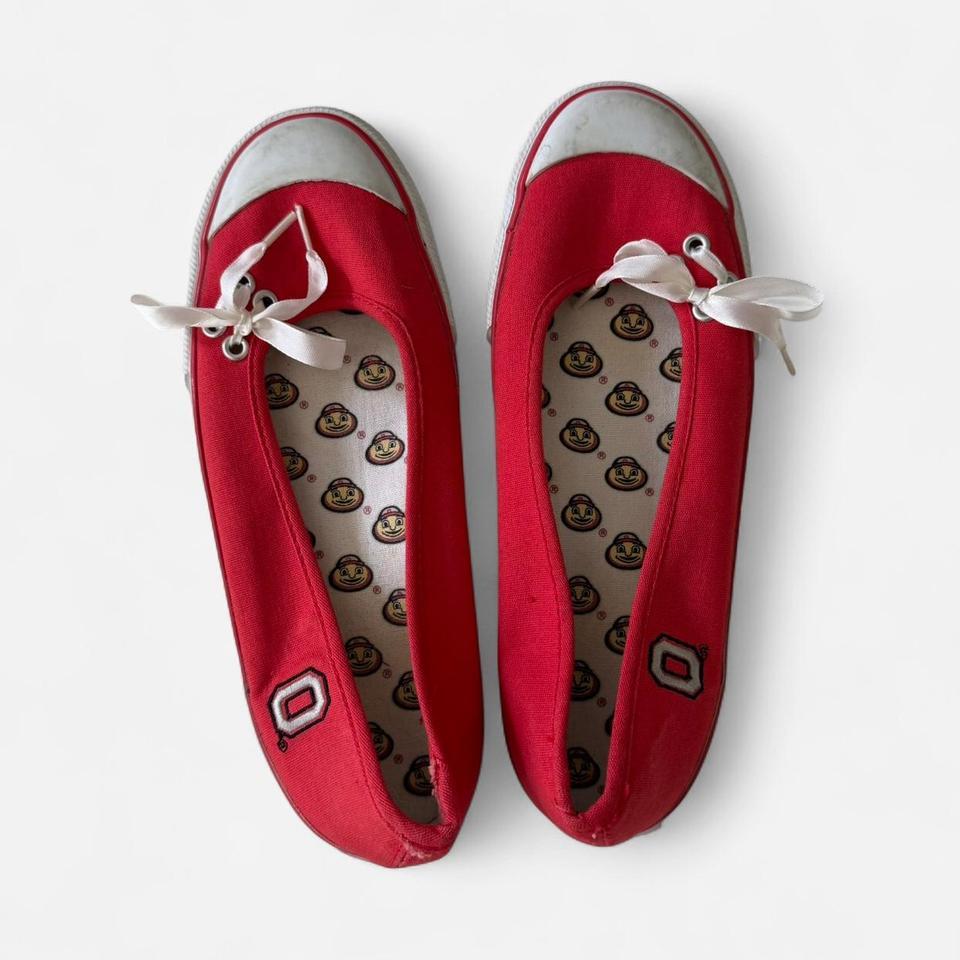 Y2k Sneaker Ballet Flats Red 884c 6