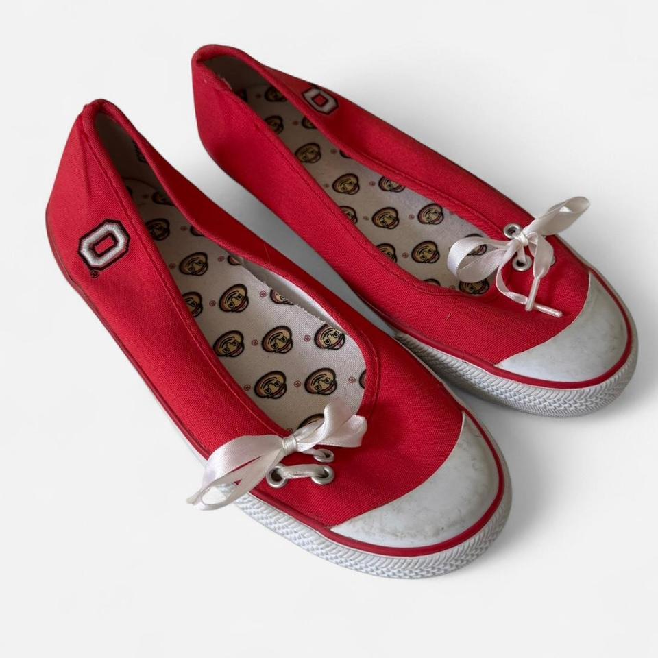 Y2k Sneaker Ballet Flats Red 884c 3