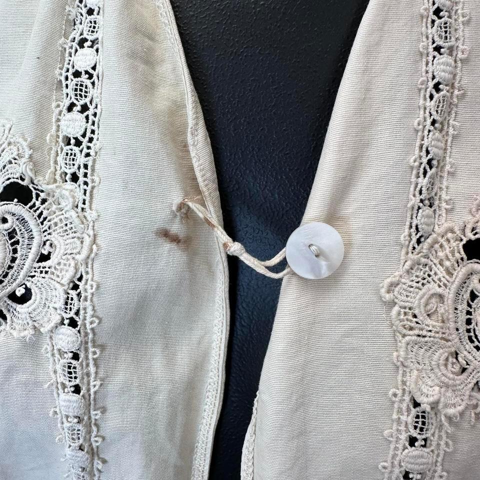 Collectible Antique Edwardian Era Linen Insertion 2e74 3