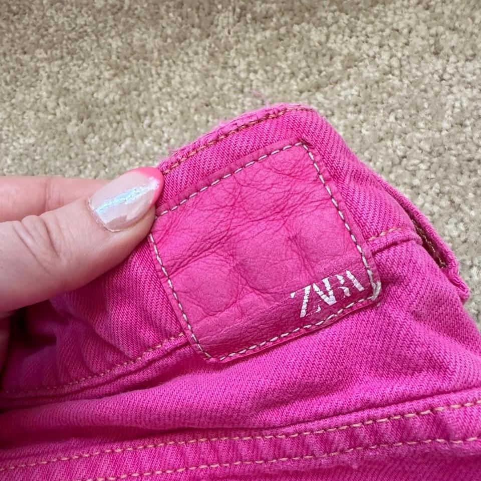 Zara Pink Straight Leg Jeans 2f53 4