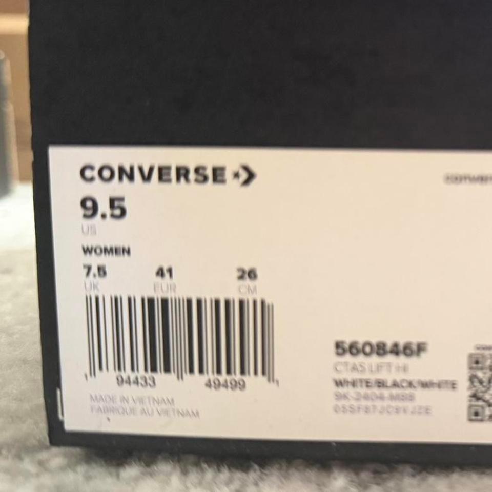 White High Top Platform Converse 6130 3
