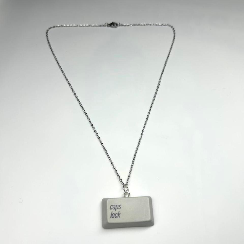 Vintage Caps Lock Computer Key A7b8 4