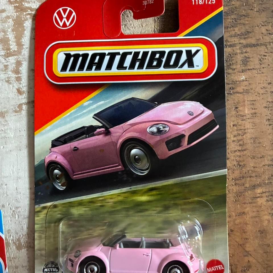 Matchbox Pink Volkswagen Beetle Convertible