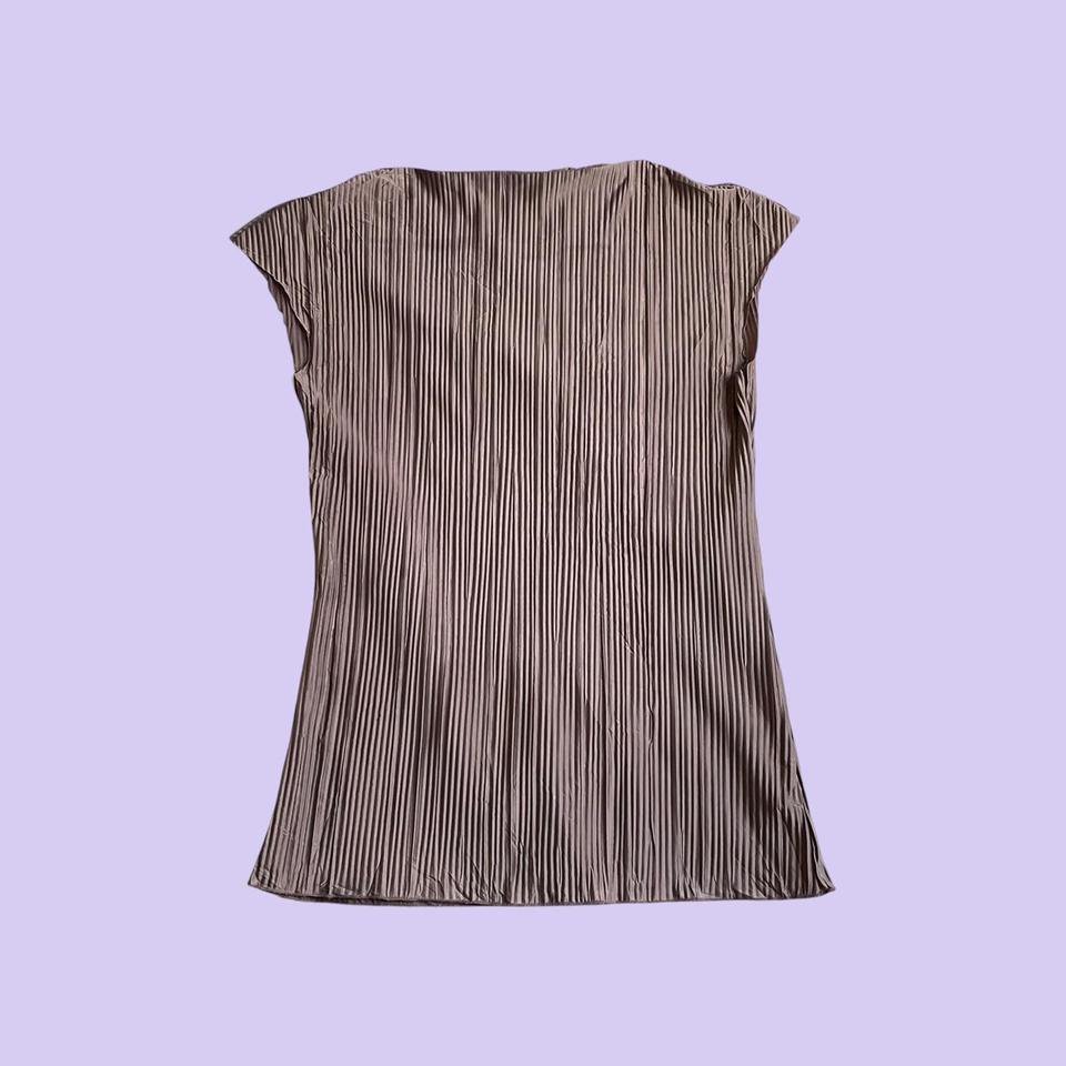 Vintage Y2k Mauve Pleated Boat A3db 2