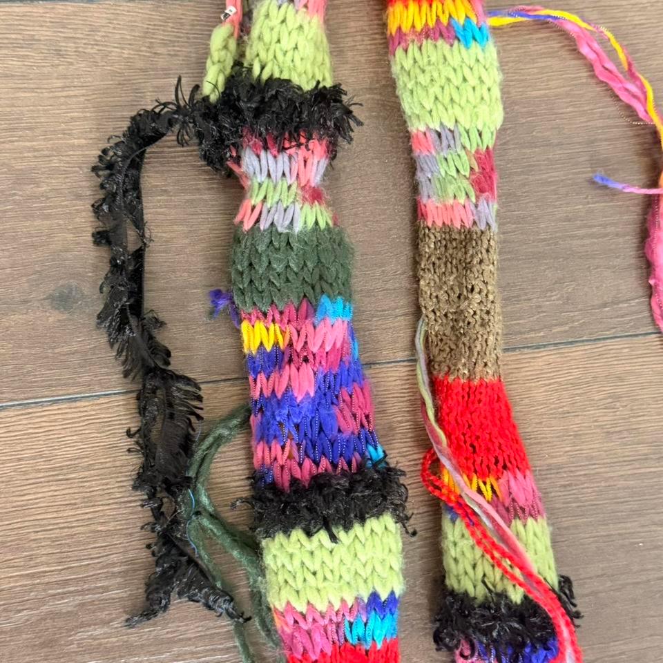 Handmade Fairycore Skinny Scarf With 3a5d 4