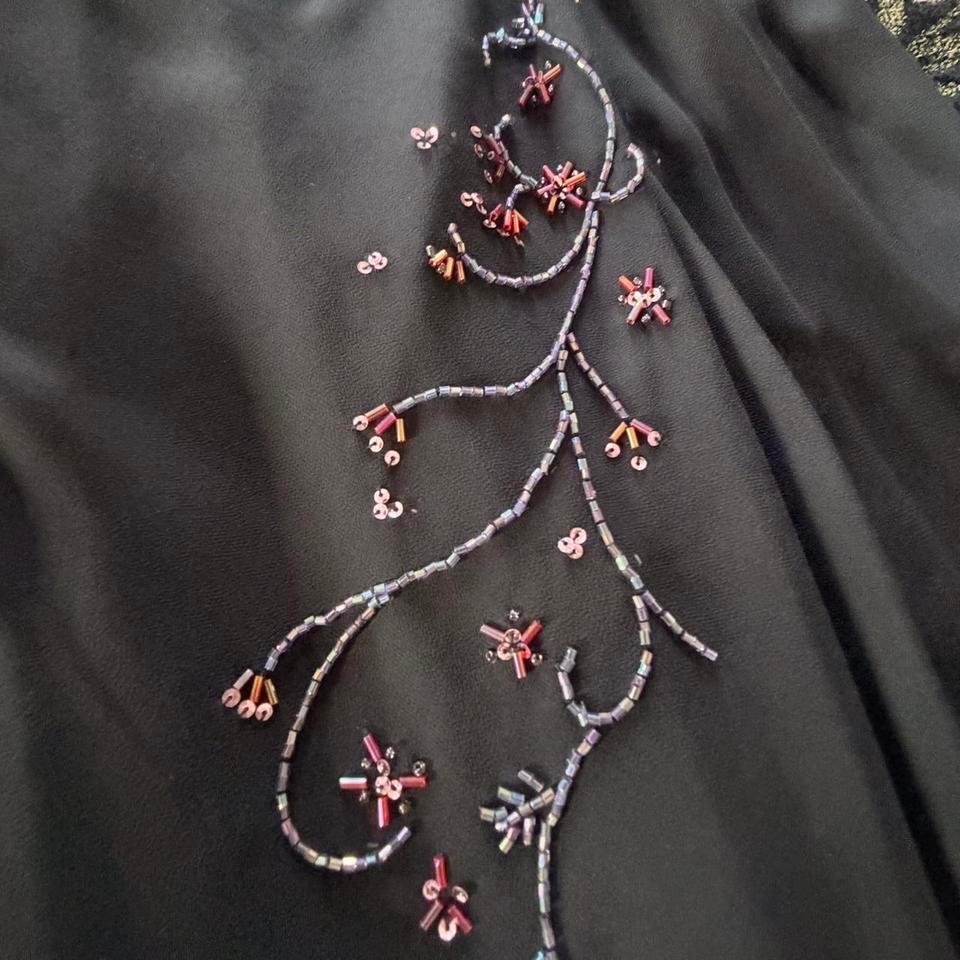 Vintage 90s Whimsigoth Flowy Black Dd5e 3