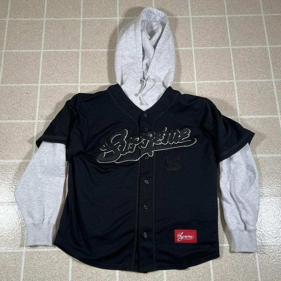 Supreme Baseball Jersey Hooded Sweatshirt C530