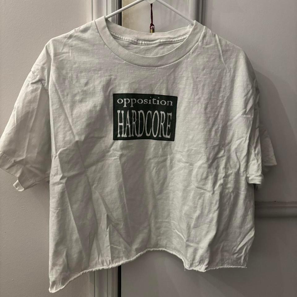 Opposition White Tee With Dope E9d8