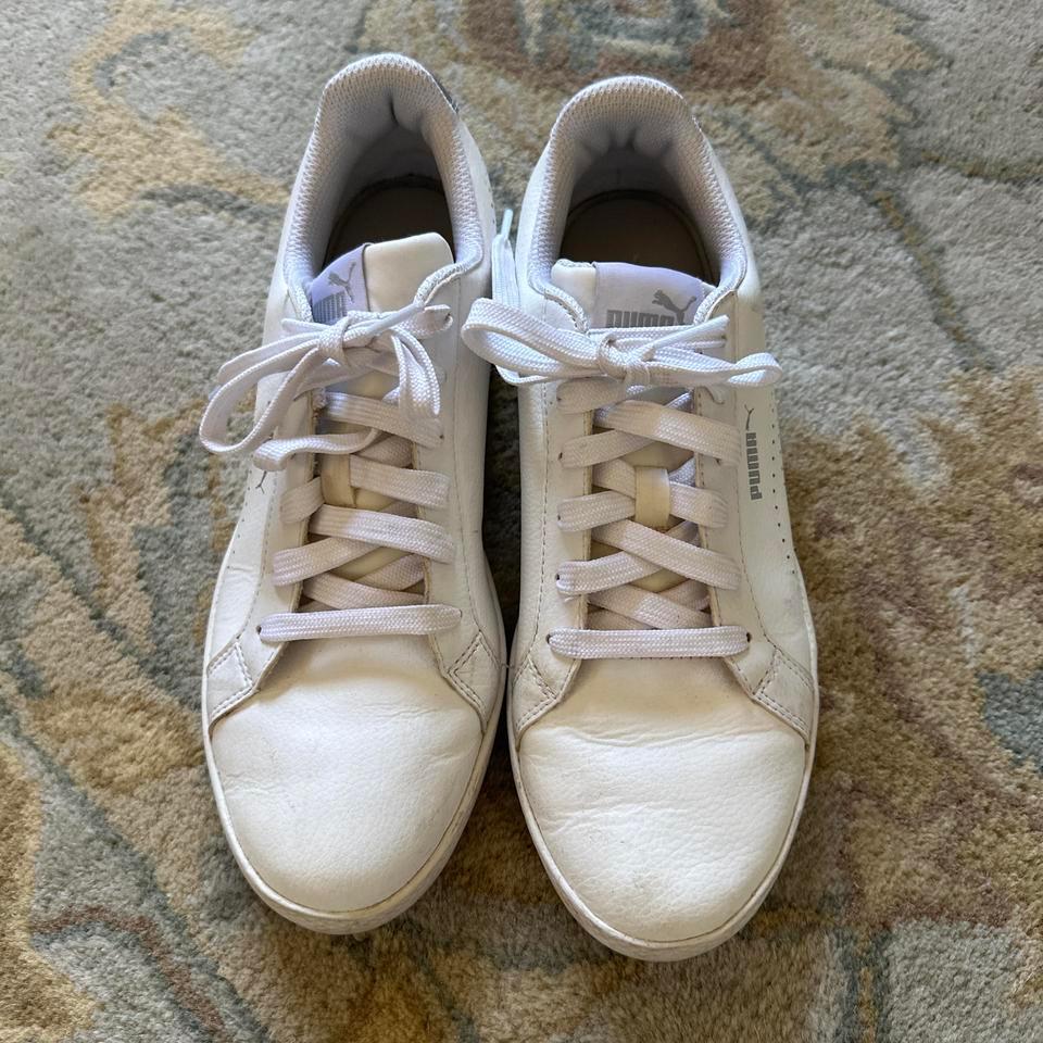 White Leather Puma Lifestyle Sneakers Cfa5