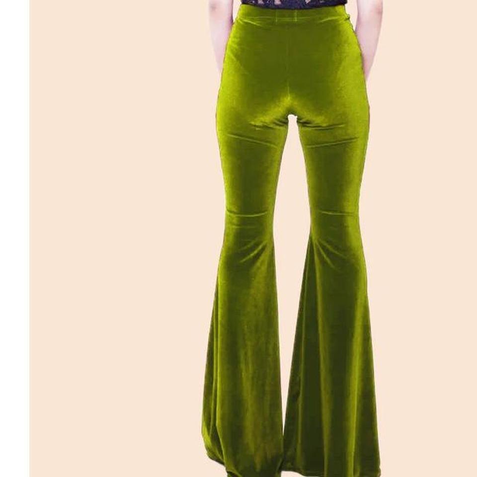 Dark Green Velvet Bell Bottom 7