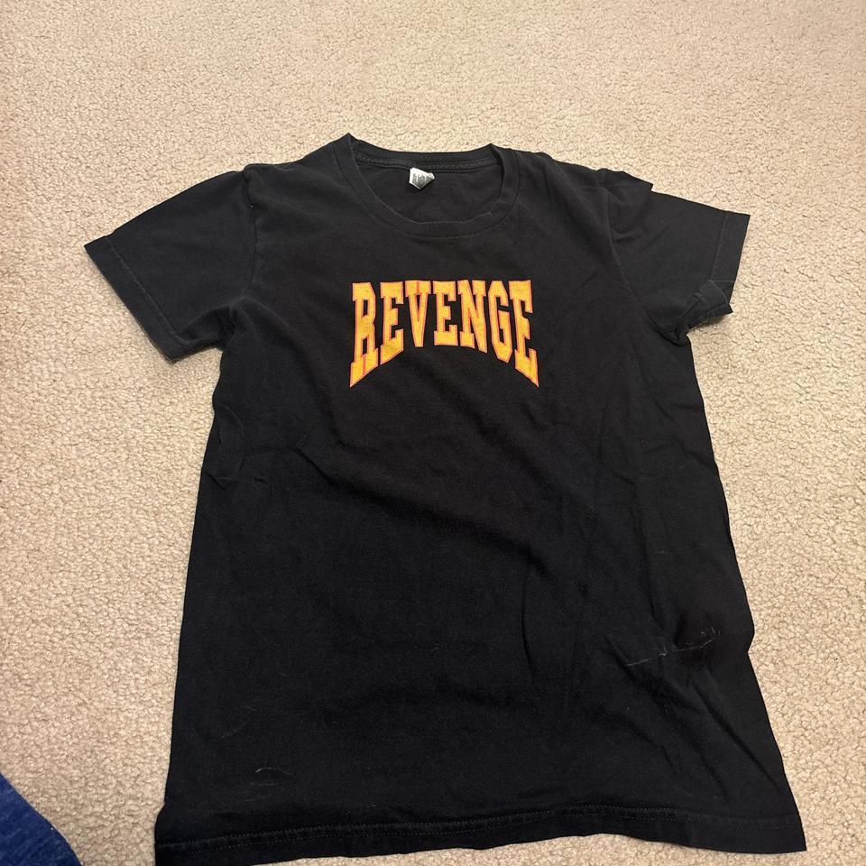 Black Graphic Revenge Tee From