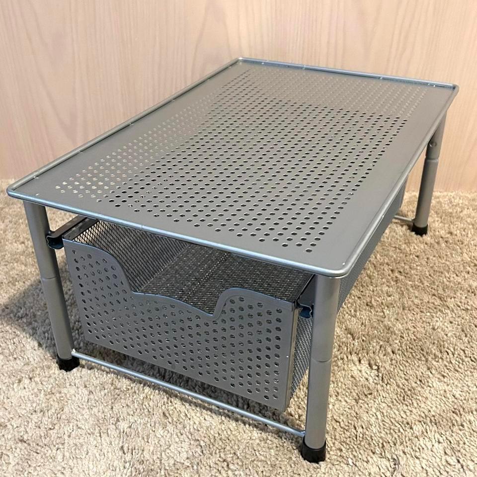 Silver Stackable Cabinet Drawer Organizer 3