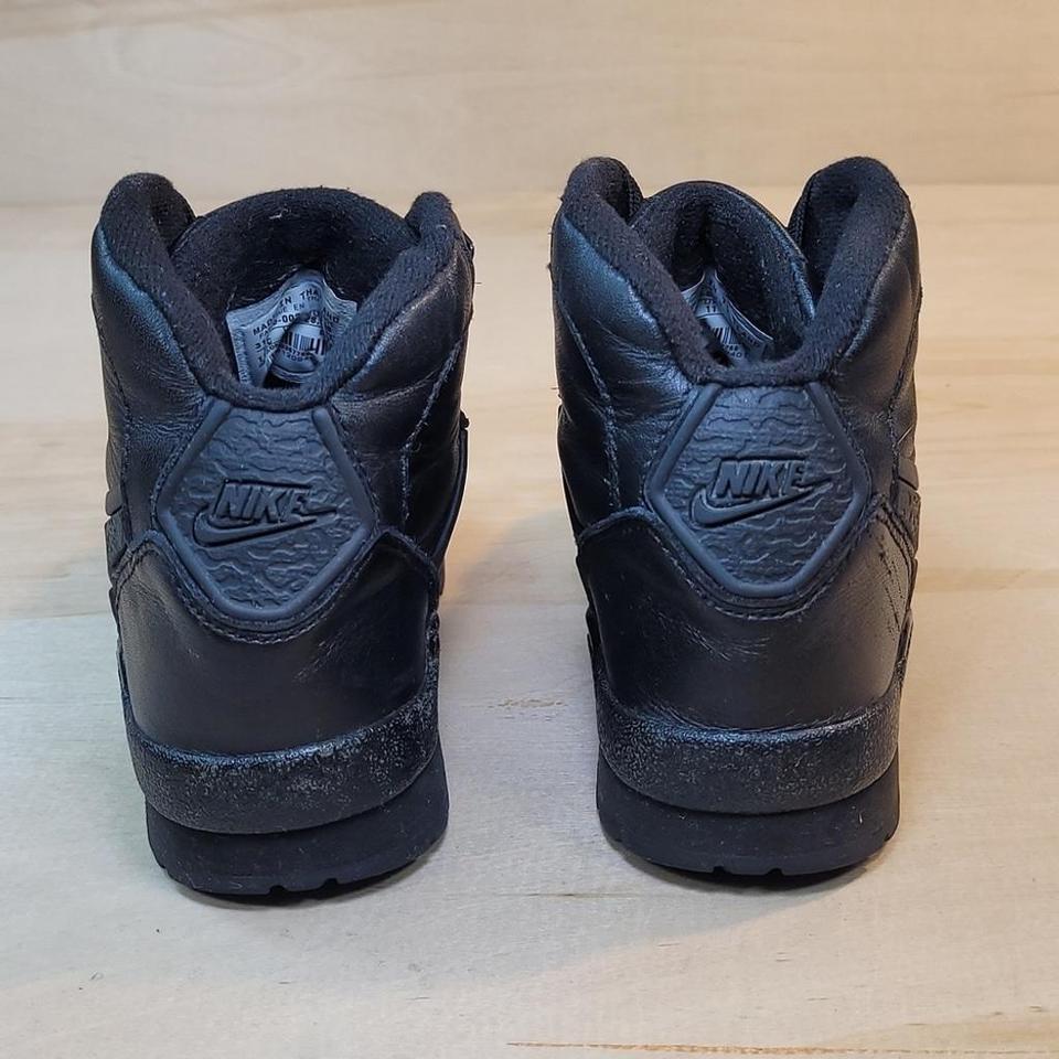 Nike Goadome Black Leather Kids B29b 6