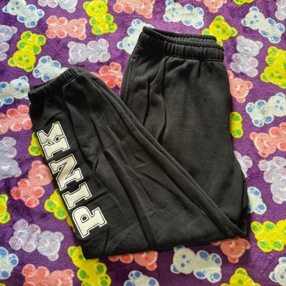 Victoria Secret Pink Sweatpants Black 8b19