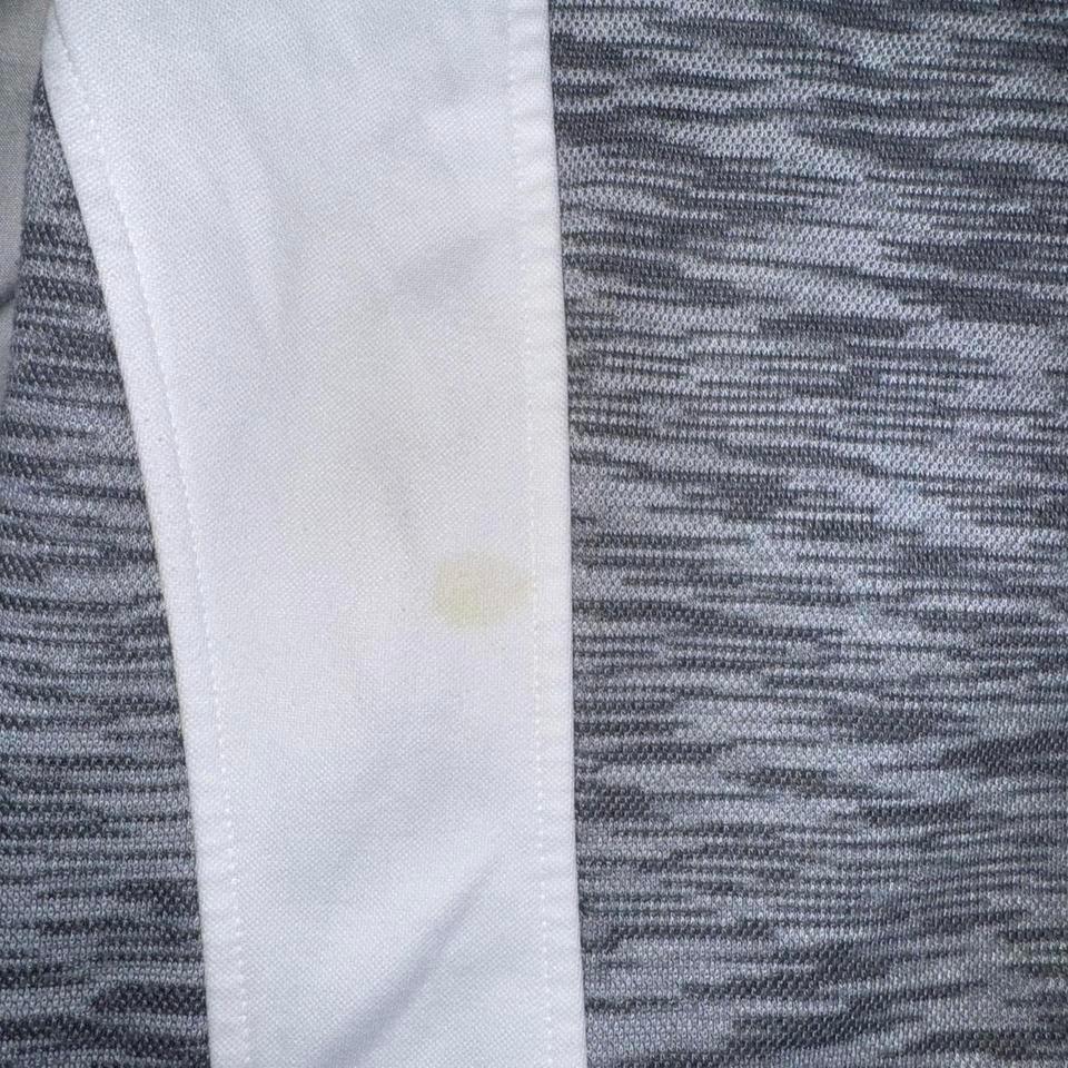 Gray And White Zip Up 4