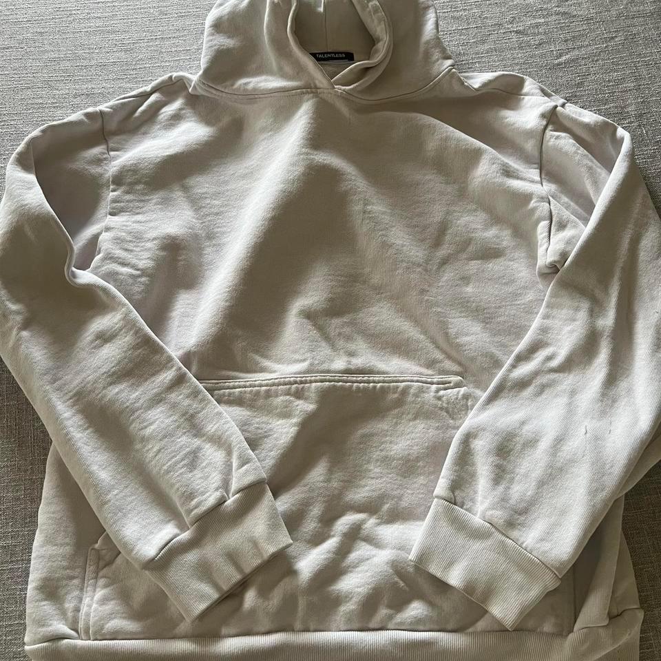 All White Talentless Hoodie The